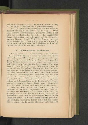 II. Die Verletzungen der Bindehaut.