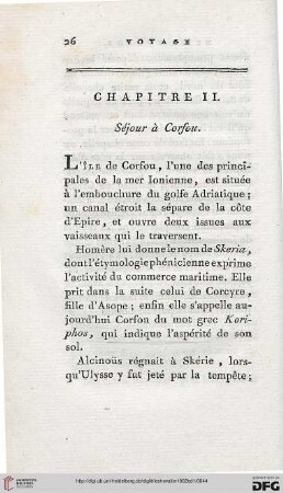 Chapitre II: Séjour à Corfou