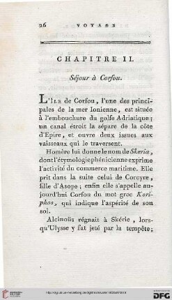 Chapitre II: Séjour à Corfou