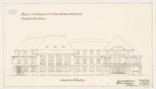 Eisenbahndirektion, Köln Nebengebäude: O-Ansicht 1:100