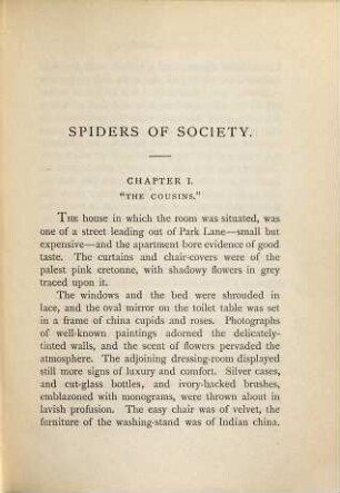 Spiders of society : a novel, 1