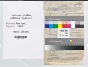 Entnazifizierung Johann Flader, geb. 02.07.1904 (Kfz.Fahrer)