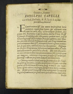Omnibus, Nomini Rudolphi Capelli