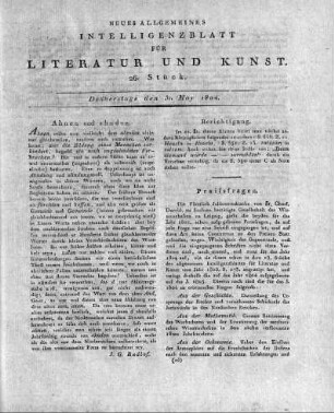 1804-05-31 : 26. Stück