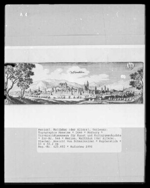 Topographia Hassiae — Ansicht von Schmalkalden