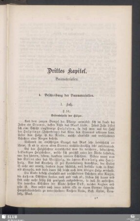 Drittes Kapitel. Baumaterialien