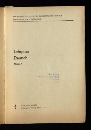 1970: Klasse 4