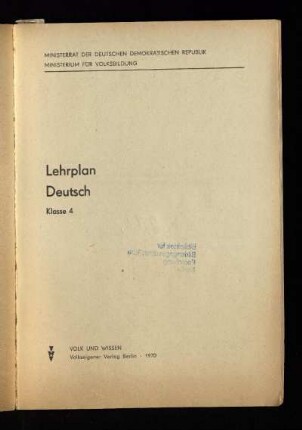1970: Klasse 4