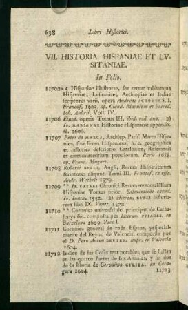 VII. Historia Hispaniae et Lusitaniae