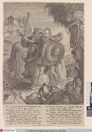 [Allegorisches Porträt Alexander Farneses; Allegorical portrait of Alexander Farnese]
