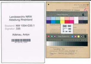 Entnazifizierung Anton Adenau , geb. 16.09.1900 (Spediteur)