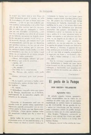 El poeta de la Pampa : Don Regino Velázquez