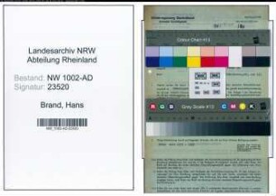 Entnazifizierung Hans Brand, geb. 20.09.1903 (Kaufm.Angest.)
