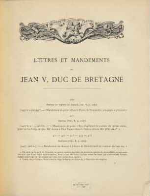 Lettres et mandements, [2]. Actes ... de 1407 à 1419