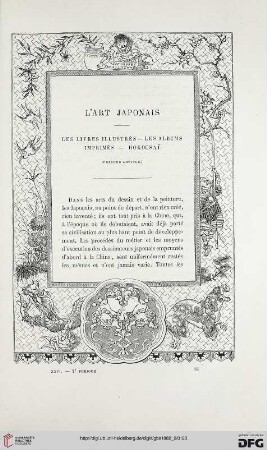 2. Pér. 26.1882: L' art japonais, 1 : les livres illustrés - les albums imprimés - Hokousai͏̈