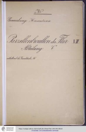 No. 5 Gemarkung Heusenstamm, Flur VII, Abteilung CI