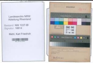 Entnazifizierung Karl Friedrich Mehl , geb. 10.01.1890 (Kaufm.Angestellter)