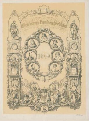 Allen braven Preussen gewidmet - 1849
