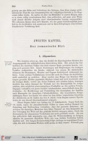 Zweites Kapitel: Der romanische Styl