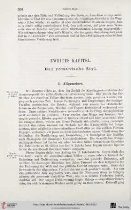 Zweites Kapitel: Der romanische Styl