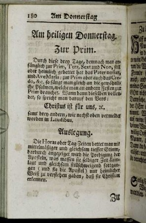 Am heiligen Donnerstag.