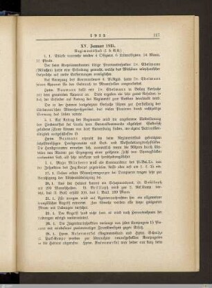 XV. Januar 1915