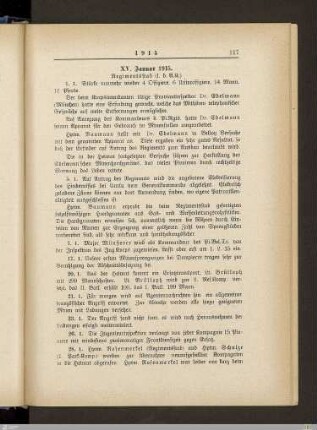 XV. Januar 1915