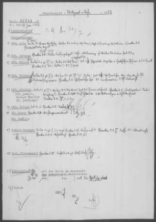 Rohr: Visitationsbericht mit Pfarrbericht 1956