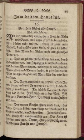 Zum dritten Hauptstük.