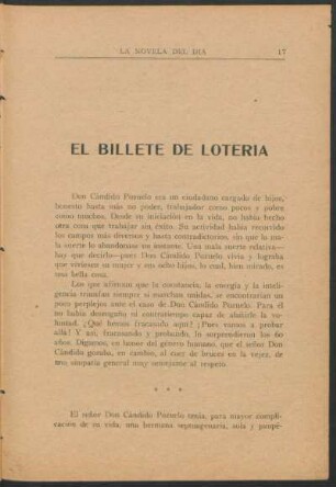 El billete de lotería