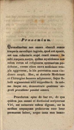 Diss. inaug. med. de precatione morborum remedio
