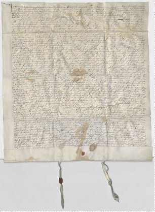 Eheberedung des Hartwig Töbing, Sohn des verstorbenen Herrn Georg Töbing und Magdalena Musseltinsz. Es besiegeln die Ratsmannen Harmen Kuleman und Heinrich Witzendorff.
