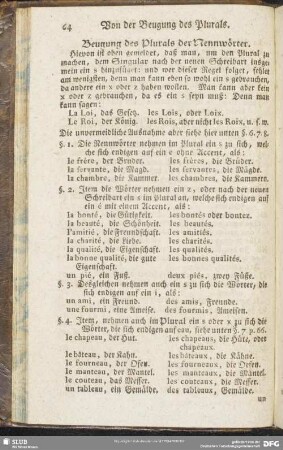 Beugung des Plurals der Nennwörter