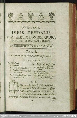 Praecognita Iuris Feudalis