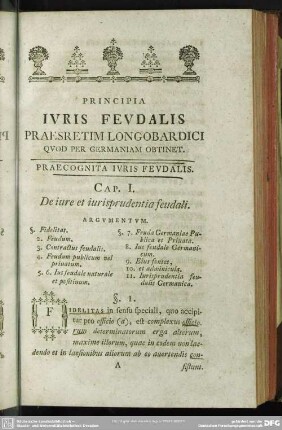 Praecognita Iuris Feudalis