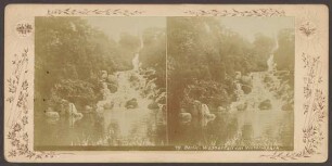 Ansichtskarte Wasserfall Viktoriapark, Kreuzberg