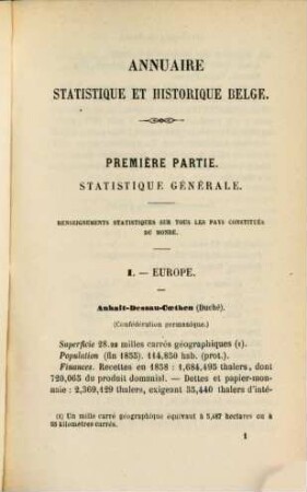 Annuaire statistique et historique Belge, 6