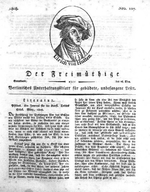 Nro. 107, Sonnabend, den 28. May 1808