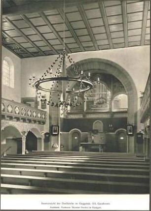 Fischer, Theodor; Gaggstatt; Ev. Kirche - Innenansicht zur Apsis