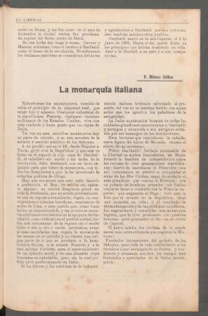 La monarquía italiana
