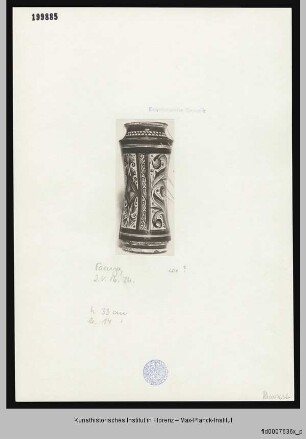 Apothekergefäß mit geometrischem Dekor