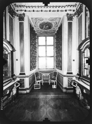 Gotha. Schloss Friedenstein, Corps de Logis (Nordflügel), 2. Obergeschoss. Porzellankabinett