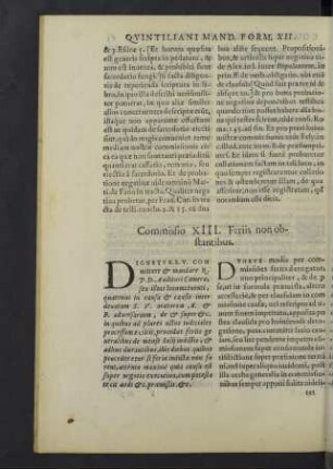 Commissio XIII.