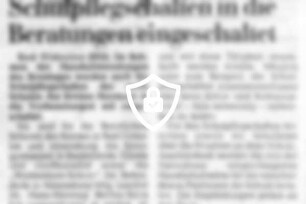Schulpflegschaften in die Beratungen eingeschaltet