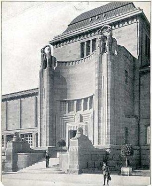 Billing, Hermann; Mannheim (Baden-Württemberg); Kunsthalle - Eingangsbereich