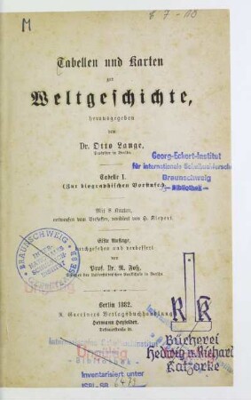Tab. 1: Zur biographischen Vorstufe