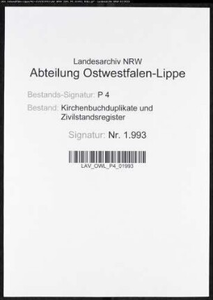 Kirchenbuchduplikat der evangelischen Jacobi-Gemeinde Lippstadt (GHT 1822-1824). (Gemeinde: Lippstadt, evangelische Jacobi-Gemeinde)