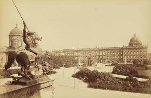 Lustgarten mit Königlichem Schloß, vom Museum aus gesehen