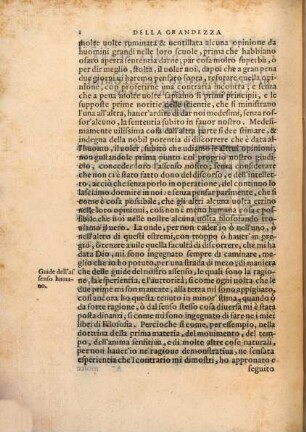Della Grandezza Della Terra Et Dell'Acqva