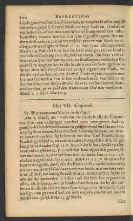 Het VII. Capittel